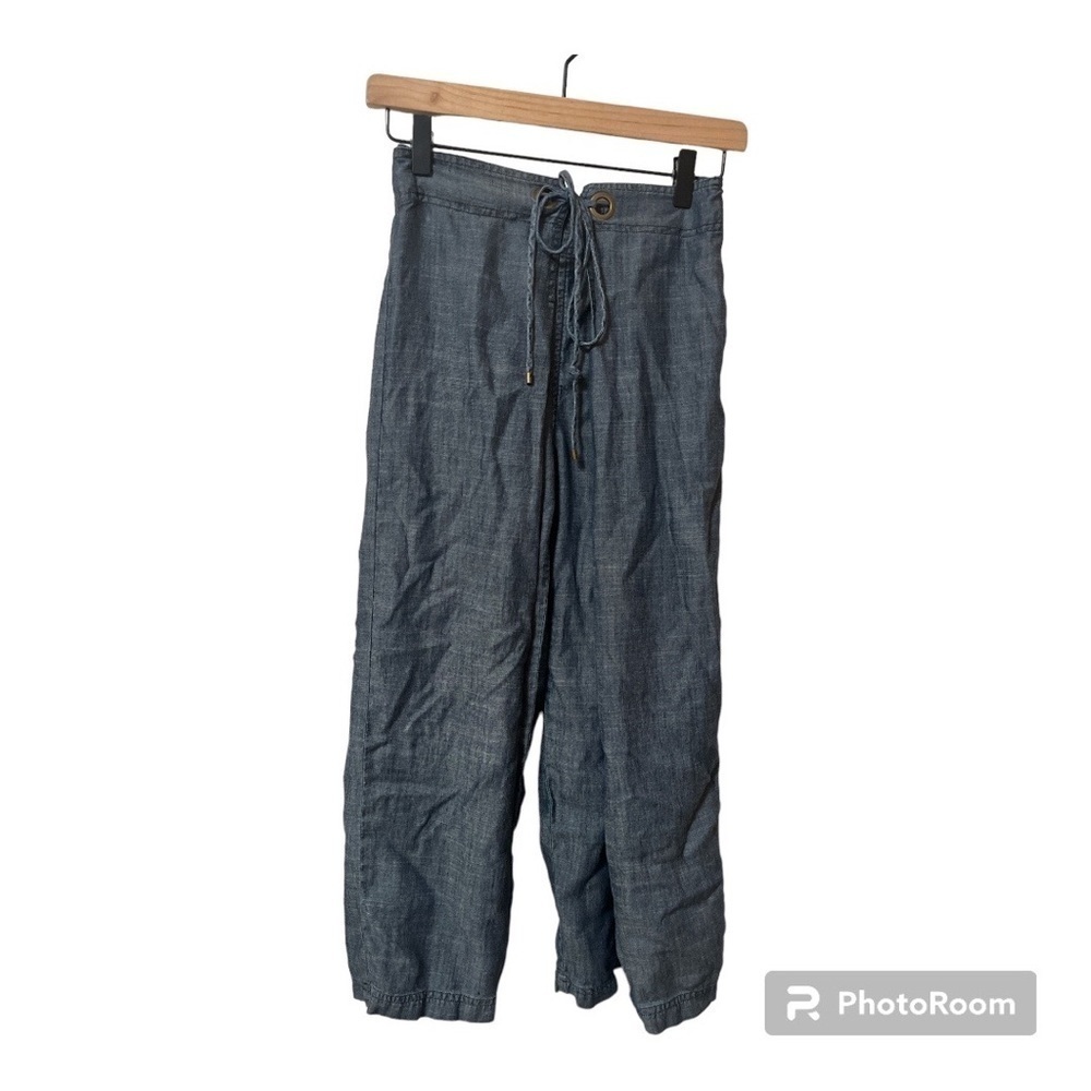 Trina Turk Wrap Style Linen Blend Pants